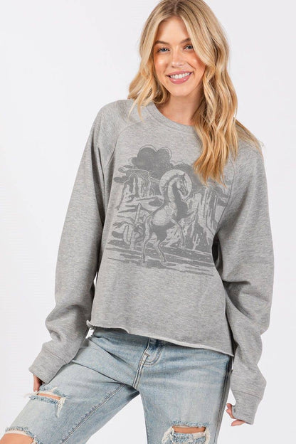 Wild Like The West Graphic Sweatshirt