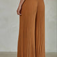 Knit Acrylic Sweater Ribbed Flare Pants