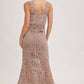 SHEER CROCHET SLEEVELESS SQAURE NECK TOP