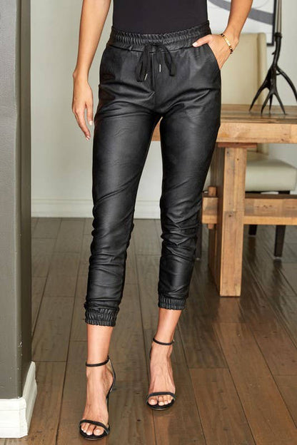 ELASTIC WAISTBAND ELASTIC ANKLE JOGGERS