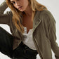 Ladies Zipper Open Hooded Daily Jacket