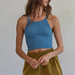 Seamless Sleeveless Halter Neck Top