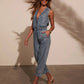 Washed Denim Jumpsuit
