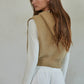 Knit Sweater Ribbed Zip-Up