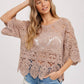 CROCHET LACE TOP