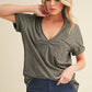 Zoie V-Neck Short Sleeve Top