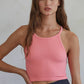 Seamless Sleeveless Halter Neck Top