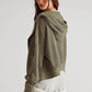Ladies Zipper Open Hooded Daily Jacket