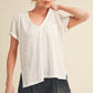 Zoie V-Neck Short Sleeve Top