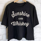 SUNSHINE AND WHISKEY GRAPHIC LONG CROP TOP