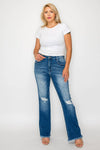 CURVY HIGH RISE BOOT CUT LEG