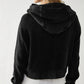 Ladies Zipper Open Hooded Daily Jacket