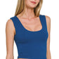 Double Layered Cropped Tank Top