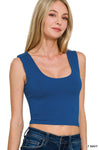Double Layered Cropped Tank Top