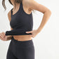 Lycra-Blend Square Neck Active Tank