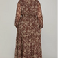 Woven Print Tiered Maxi Dress