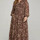 Woven Print Tiered Maxi Dress