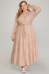 Striped Tiered Maxi Dress