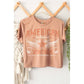 AMERICAN VINTAGE GRAPHIC CROP TOP