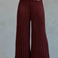 Knit Acrylic Sweater Ribbed Flare Pants