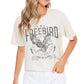 Free Bird Vintage Graphic Crop Tee
