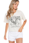 Free Bird Vintage Graphic Crop Tee