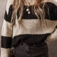 Colorblock Loose Pullover Sweater
