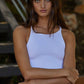 Seamless Sleeveless Halter Neck Top