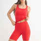 Lycra-Blend Square Neck Active Tank