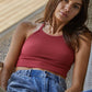 Seamless Sleeveless Halter Neck Top