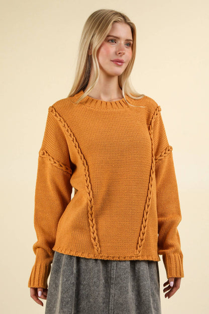 Chunky Braid Sweater