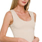 Double Layered Cropped Tank Top
