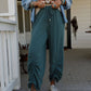 Solie Cinched Pants - Green Olive