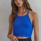 Seamless Sleeveless Halter Neck Top