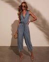 Washed Denim Jumpsuit