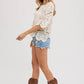 CROCHET LACE TOP