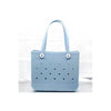 Summer Rubber Tote Solid Color Jelly Beach Bags