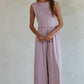 Sleeveless Open Back Jumpsuit