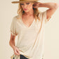 Zoie V-Neck Short Sleeve Top