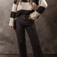 Colorblock Loose Pullover Sweater