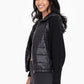 Nylon & Knit Zip-up Hoodie Jacket image 1