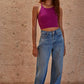 Seamless Sleeveless Halter Neck Top