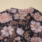 66 Floral Print Mesh Mock Neck Long Sleeve Top (S-XL)