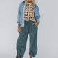 Solie Cinched Pants - Green Olive
