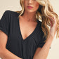Zoie V-Neck Short Sleeve Top