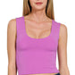 Double Layered Cropped Tank Top