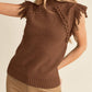 Casual Tassel Sleeveless Sweater Vest
