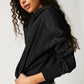 Ladies Zipper Open Hooded Daily Jacket