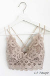 Curvy Size Scalloped Lace Cami Bralette
