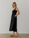 Sleeveless Maxi Dress with Pockets